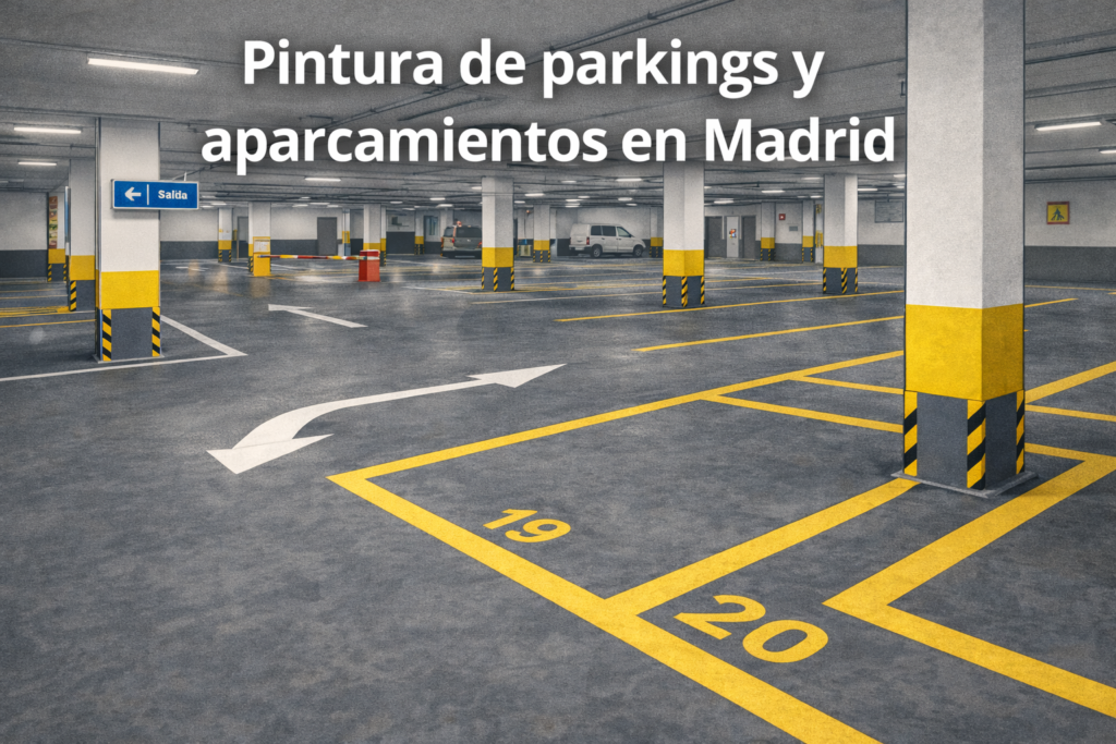 Pintura de parkings y aparcamientos en Madrid