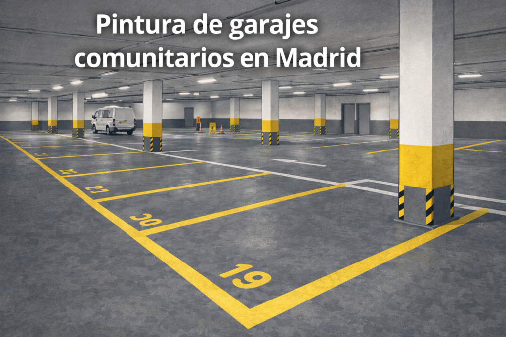 pintura de garajes comunitarios en madrid