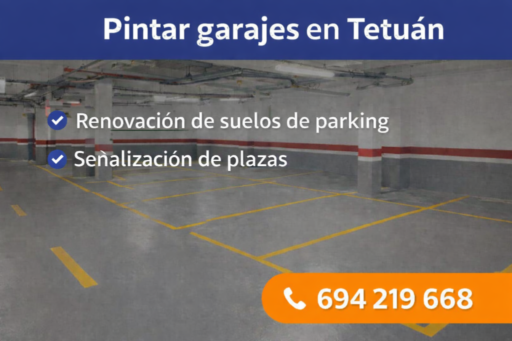 pintores garajes tetuan